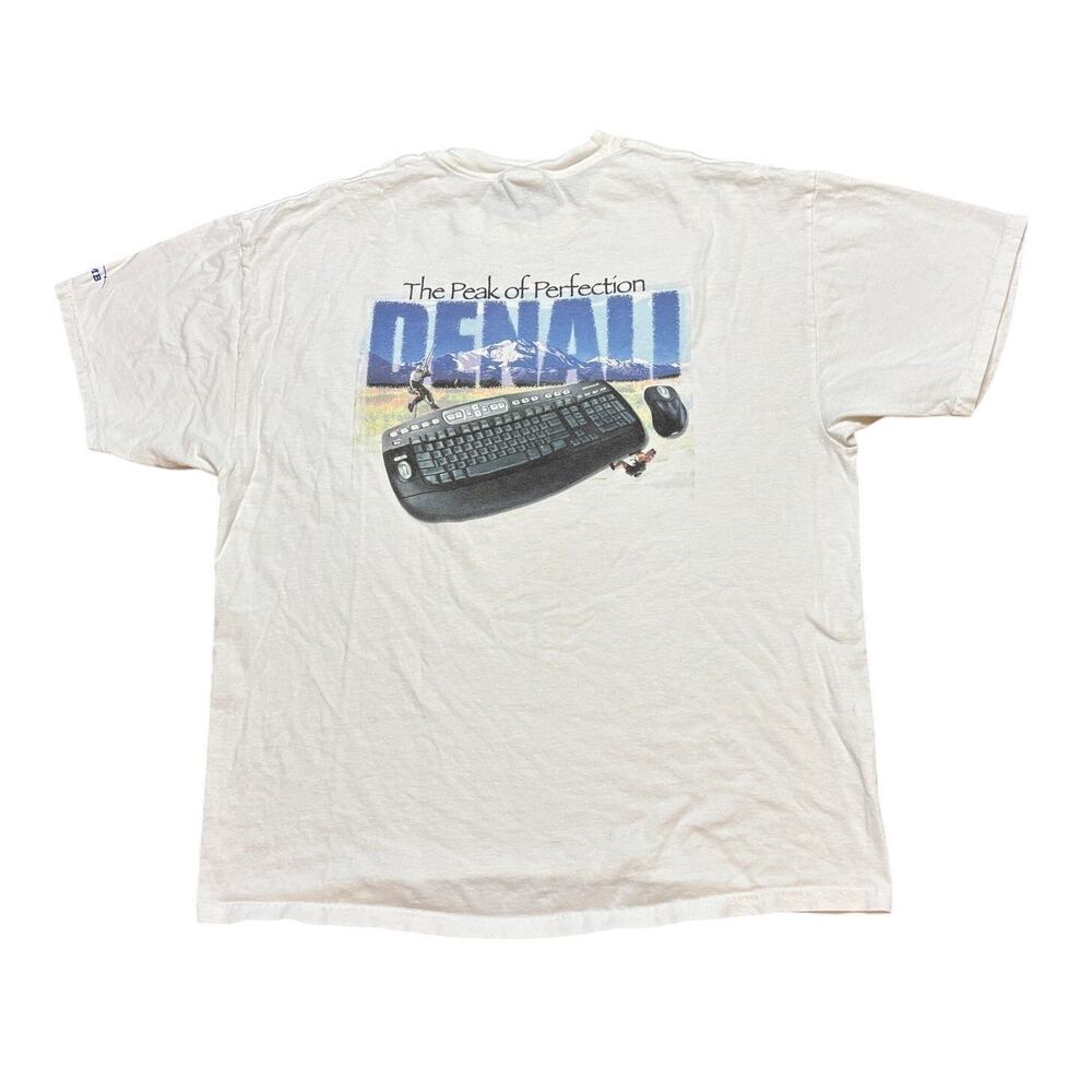 Vintage Nmb Denali Peak Of Perfection Climbing Keyboard T Shirt Men's Xl